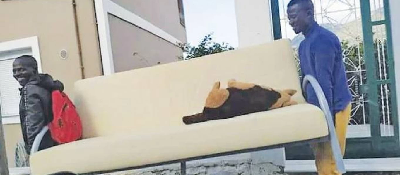 Σάμος: Σε χαλαρούς ρυθμούς και ανενόχλητοι Αφρικανοί κάνουν πλιάτσικο σε ξενοδοχείο